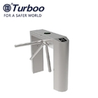 Semi Automatic Tripod Turnstile 304 Stainless Steel Integrated With RFID Card Reader
