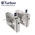 304 Stainless Steel Vertical Tripod Turnstile With RFID Card / Finger