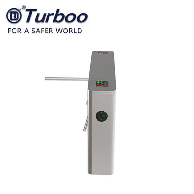 304 Stainless Steel Vertical Tripod Turnstile With RFID Card / Finger