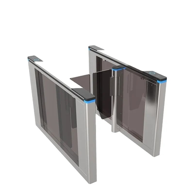 Beli High End Ultra Slim Swing Flap Gate Kontrol Akses RFID Glass Barrier Pintu Putar Pejalan Kaki online manufacture