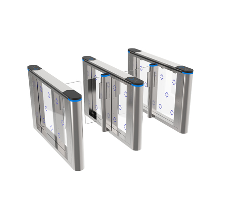 Beli Gaya Modern Desain Terintegrasi Swing Gate Turnstiles Pintu Keamanan Kantor Baja Rinsless online manufacture