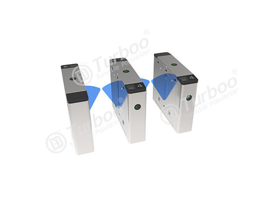 Beli 24V RFID/QR Code Sensor Pedestrian Flap Barrier Gate untuk Kontrol Masuk Komunitas online manufacture