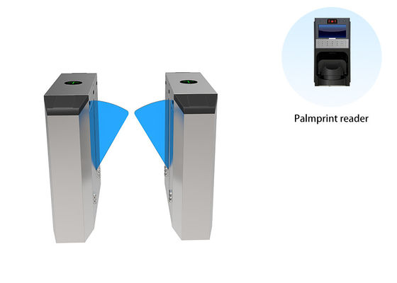 Beli Gerbang Penghalang Flap Pejalan kaki Indoor/Outdoor Dengan Kolektor Kartu Kode RFID/QR Terintegrasi online manufacture