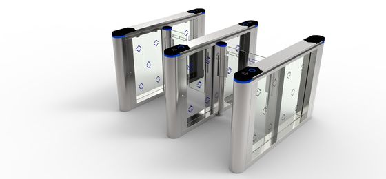 Beli Gerbang Pintu Masuk Kantor Lebar 600mm Gerbang Pintu Putar Kaca Dengan Pembaca Kartu online manufacture