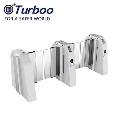 Beli Kartu RFID Pedestrian Flap Turnstile Barrier Gate Sistem Kontrol Akses 100-240V online manufacture