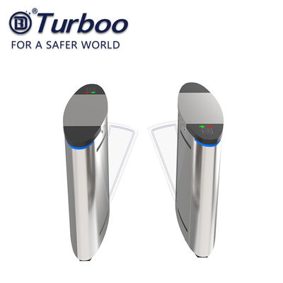 Beli SUS304 Pengenalan Wajah Flap Barrier Turnstile Half Height Barrier Gate 100-240V 35W online manufacture