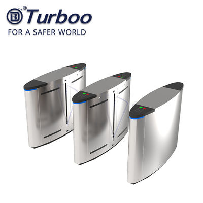 Beli SUS304 Pengenalan Wajah RFID Reader Flap Barrier Turnstile / Half Height Barrier Gate online manufacture