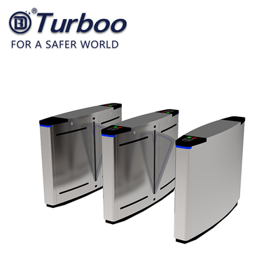 Beli Stainless steel CE disetujui pinggang tinggi kaca organik penutup penghalang gerbang IR sensor keselamatan akses pejalan kaki online manufacture