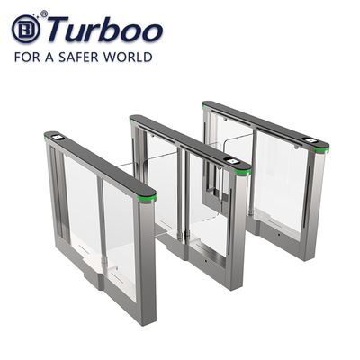 Beli Electronic Baffle Swing Barrier Gate 24VDC Brushed Motor Untuk Pintu Masuk Bangunan online manufacture