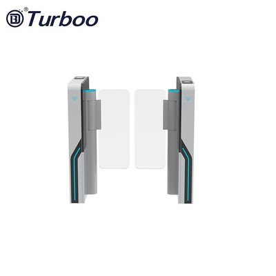 Wing Barrier Swing Turnstile Gate Pintu Gerbang Kecepatan Cepat Dengan Pengenalan Wajah RFID