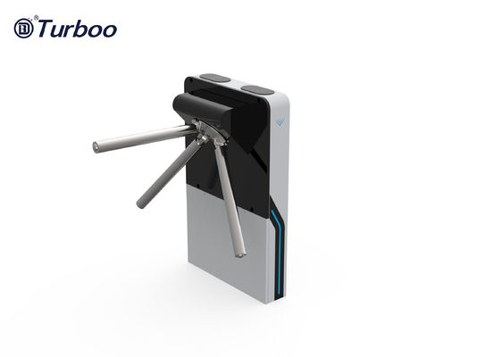 Pengendalian Akses Keamanan Sidik Jari Tripod Gerbang Turnstile Mekanisme Pintu Berputar Dengan Kartu Gym Swipe