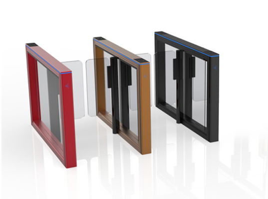 Aluminium Alloy Speed Gate Turnstile Warna Customized Pedestrian Barrier Gate Untuk Bangunan Kantor
