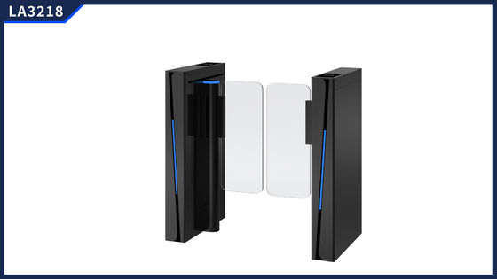 Aman Pederstrain Speed Gate untuk Komunitas / Kantor Entrance Pass Lebar 600-900mm Infrared Sensor dan QR Code