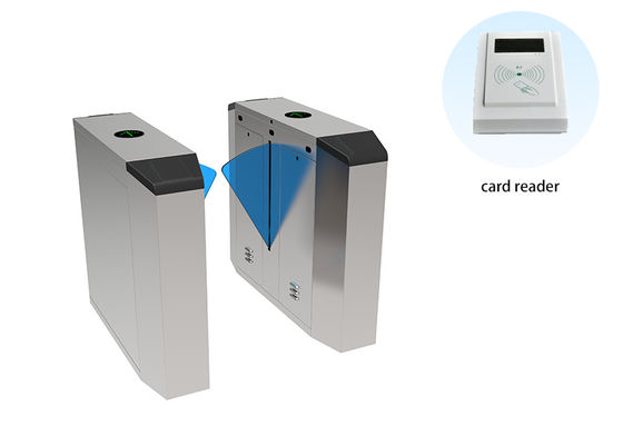 Gerbang Penghalang Flap Bermotor untuk Masuk Komunitas 24V Motor Sikat dan Akses Kode QR