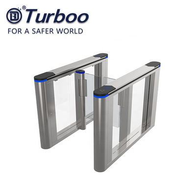 Double Swing Turnstile Gate / Stainless Steel kantor bangunan Turnstile Untuk Transit Fare Collection