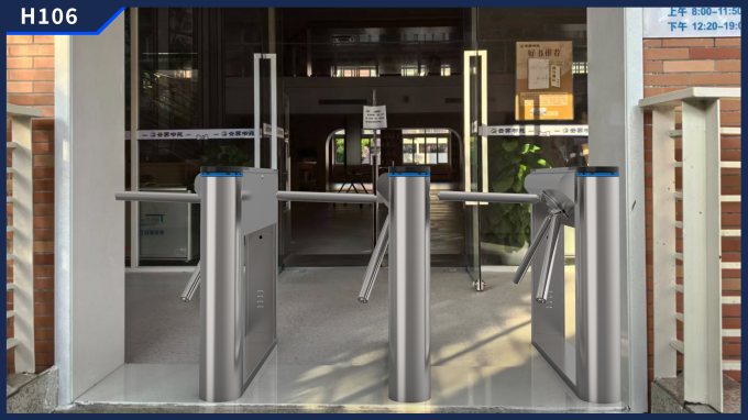Gerakan tanpa sikat Kontrol Akses Turnstile Tripod Otomatis Baja tahan karat 0