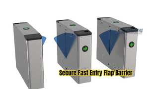 Lihat Y248 Pabrik Kantor 3 Pasang Flap Barrier Gate Demo Dirancang Otomatis yang Dapat Ditarik