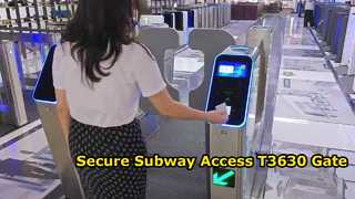 Produk Baru Kontrol Akses Pejalan Kaki T3630 untuk RFID Tiket Gesek Kereta Bawah Tanah Metro